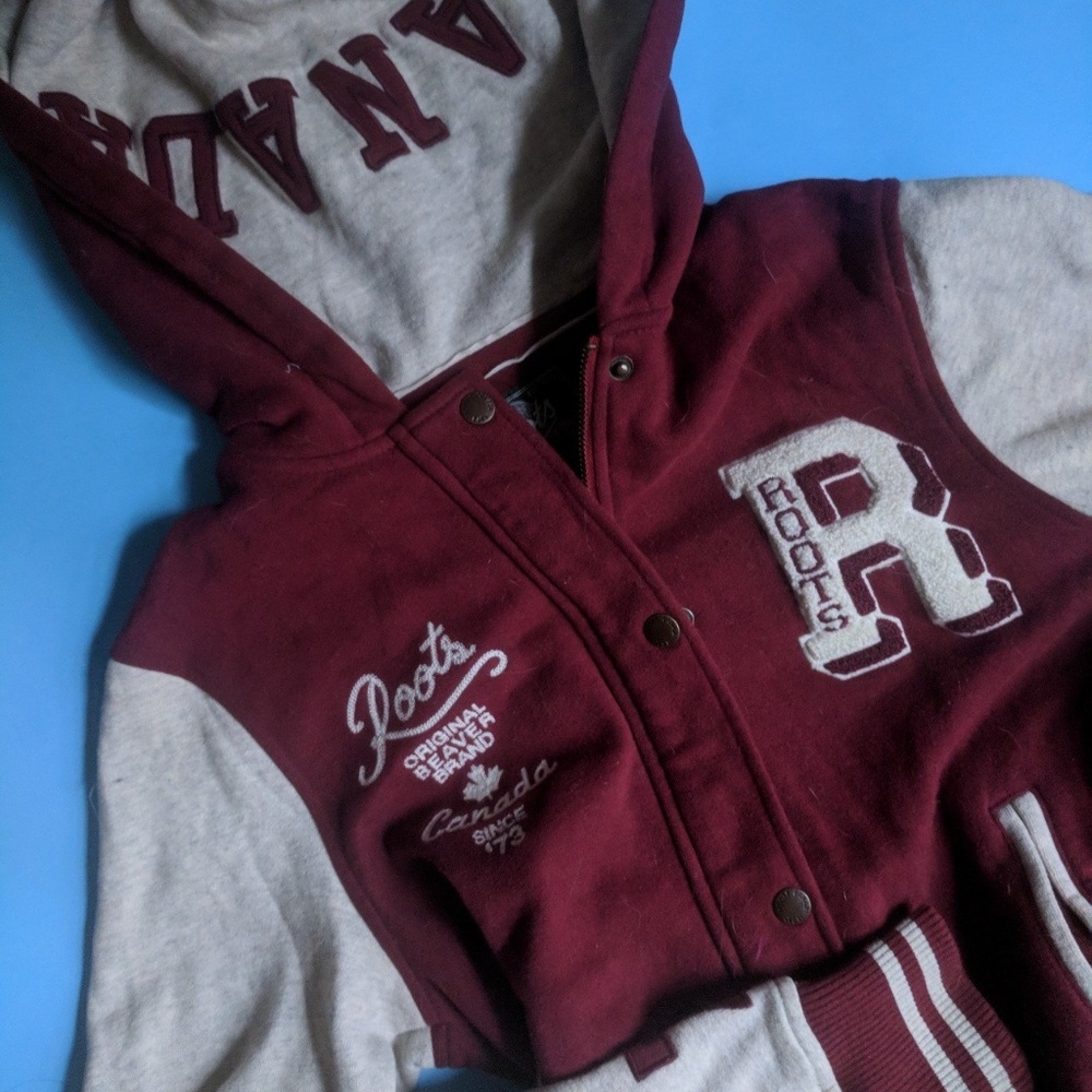 Roots Varsity zipup hoodie